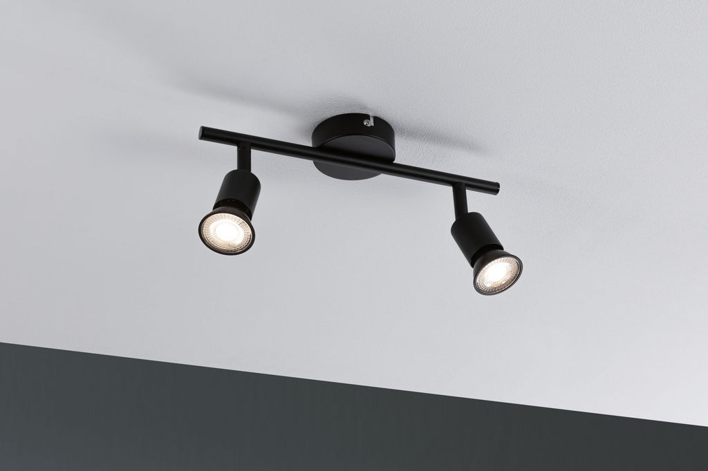 Paulmann Spotlight Carolina max 2x10W GU10 schwarz matt 230V Metall
