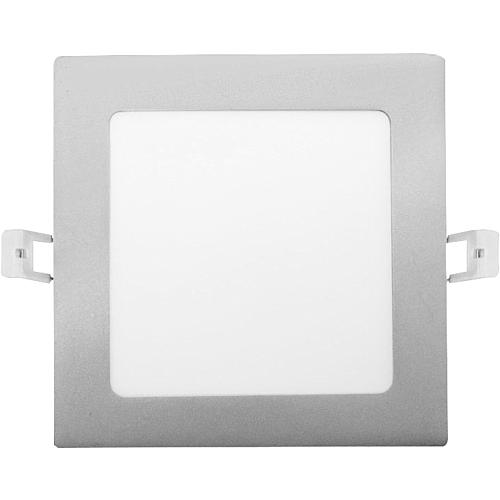 EGB LED Einbau-Panel, CCT-DIM, 9W, silber, quadr.