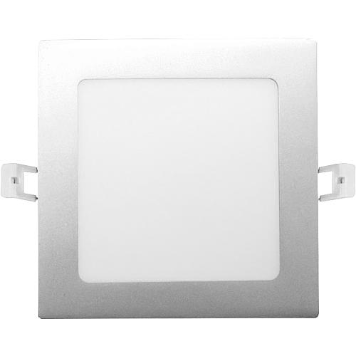 EGB LED Einbau-Panel, CCT-DIM, 12W, silber, quadr.