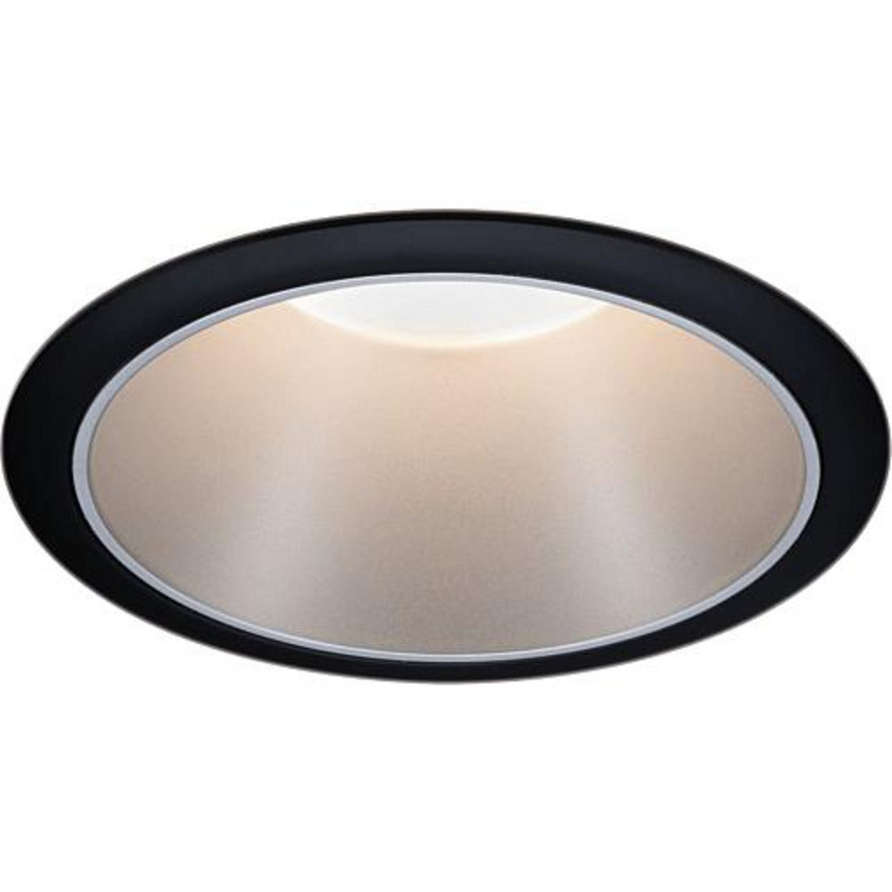 LED-Einbaustrahler 'Cole' schwarz/silber rund