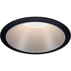 LED-Einbaustrahler 'Cole' schwarz/silber rund