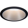 LED-Einbaustrahler 'Cole' schwarz/silber rund