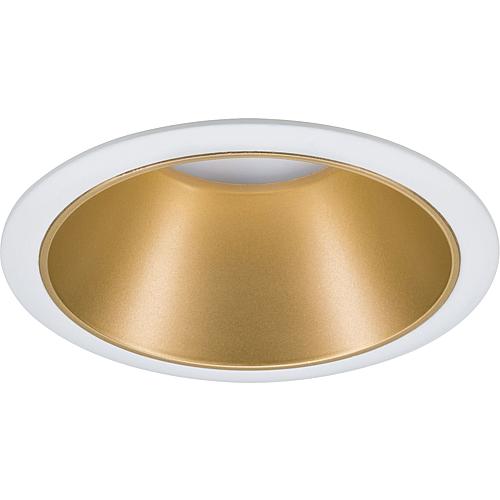 LED-Einbaustrahler 'Cole' weiß/gold rund 93396