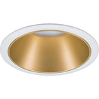 LED-Einbaustrahler 'Cole' weiß/gold rund 93396