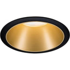 LED-Einbaustrahler 'Cole' schwarz/gold rund 93395