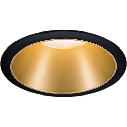 LED-Einbaustrahler 'Cole' schwarz/gold rund 93395
