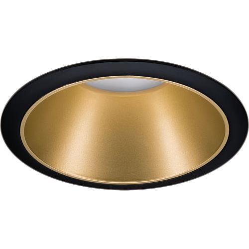 LED-Einbaustrahler 'Cole' schwarz/gold rund 93395