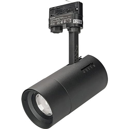 3-Phasen-LED-Strahler Zoom-DIM, 25W 3000K, schwarz