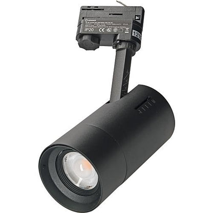 3-Phasen-LED-Strahler Zoom-DIM, 25W 3000K, schwarz