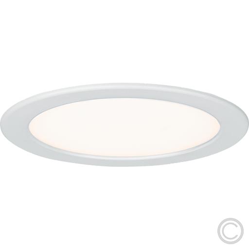 Paulmann Quality EBL Set Panel rund LED 1x18W 2700K 230V 220mm Weiß/Kunststoff