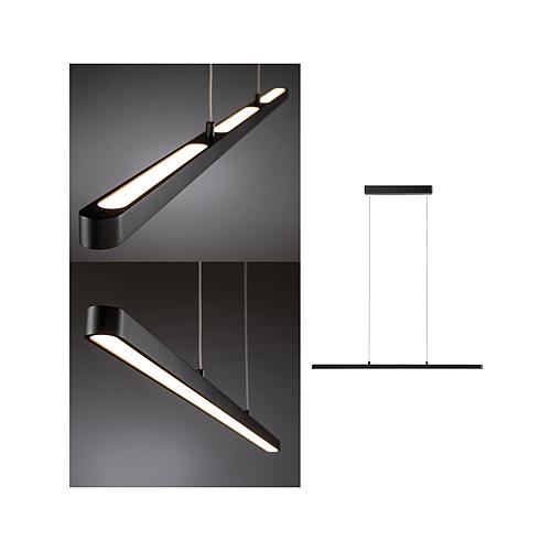 Paulmann Lento Pendelleuchte dim LED 1x42W Schw Schwarz 230V Aluminium/Kunststoff