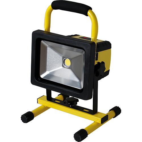 EGB LED Akku-Strahler IP44 20W 1500lm 6500K mit Wechsel-Akku + USB-Output