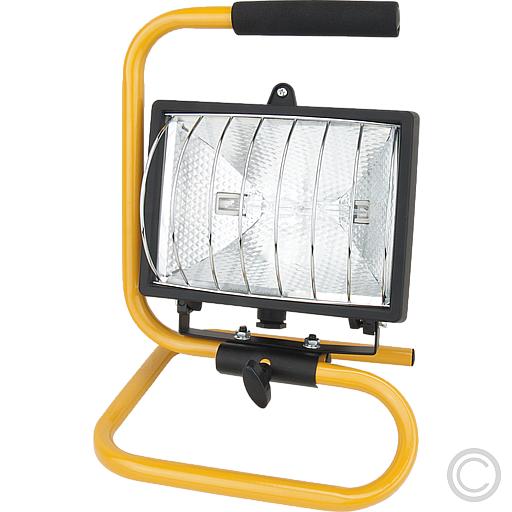 EGB Baustellenstrahler 500W schwarz/gelb mit Gitter HL-500S (46-73182)