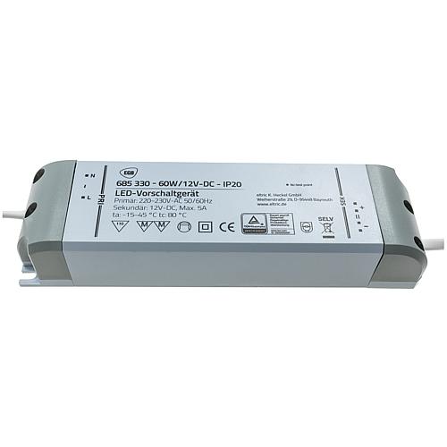 EGB Vorschaltgerät IP20 60W für LED-Stripes 12V-DC