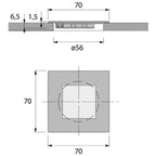 Deko-Light Quadro Point 0,6W silberfarben gebürstet