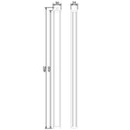 Deko-Light Unterbauleuchte Viereck Form 5,5W silberfarben eloxiert