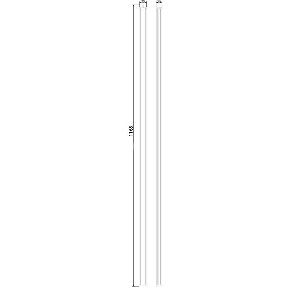 DEKO Light 687042 Möbelaufbauleuchte Viereck 15W 687042