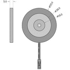Deko-Light Paty Rund 2,5W silberfarben
