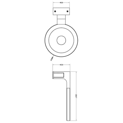 Deko-Light LED-Unterbauleuchte, Unterschrankleuchte Spiegel Rund II 12V DC 4,5W 240lm