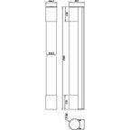 Deko-Light Aquarii 600  inkl. Steckdose 8,4W silberfarben Chrom