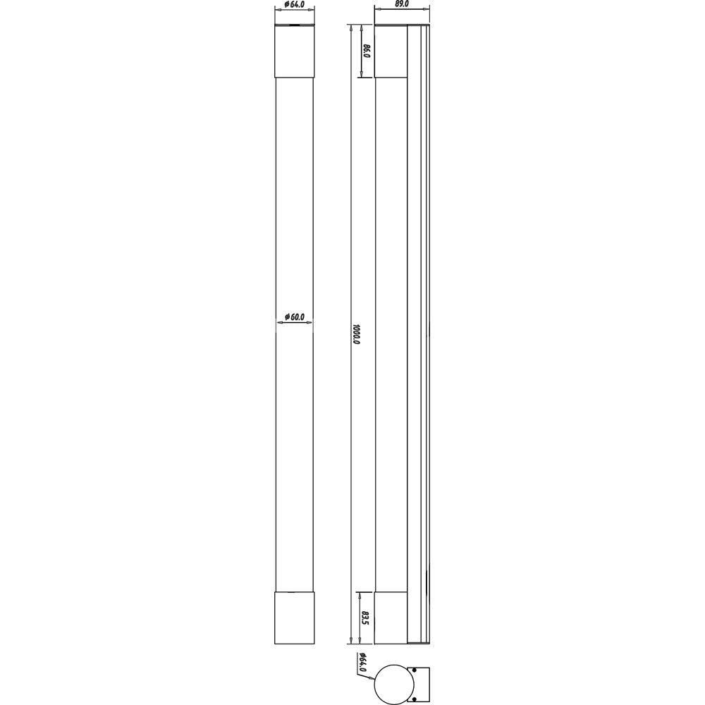 Deko-Light Aquarii 1000  inkl. Steckdose 14,2W silberfarben Chrom