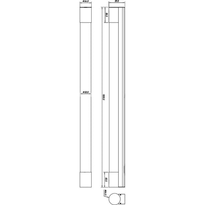 Deko-Light Aquarii 1000  inkl. Steckdose 14W silberfarben Chrom