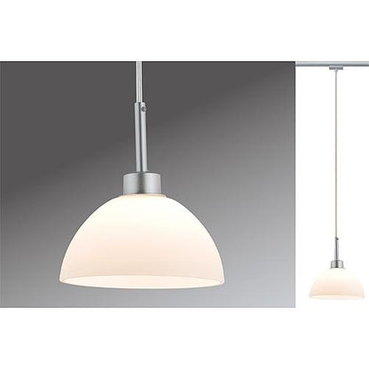 Paulmann URail Pendel Sarrasani max 1x10W GU10 Chrom matt/Opal 230V Metall Glas