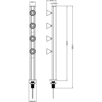 Deko-Light Karva IV 4,8W schwarz