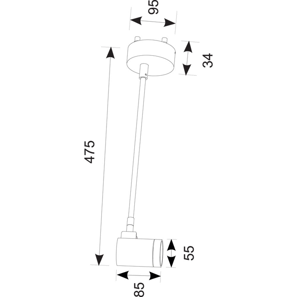 Deko-Light Wandleuchte Louise II 7W 3000K 510lm Dunkelgrau