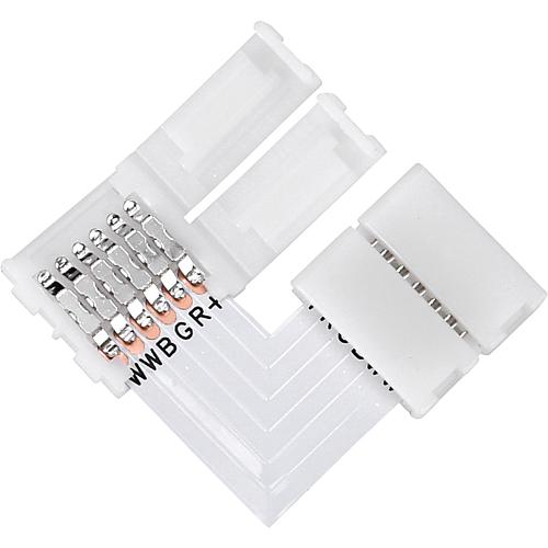 EGB Clip-Eck-Verbinder für RGB+CCT-Stripes 12mm