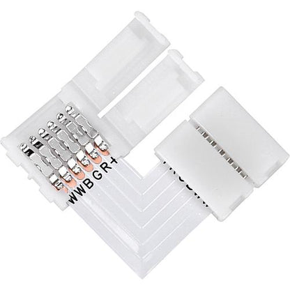 EGB Clip-Eck-Verbinder für RGB+CCT-Stripes 12mm