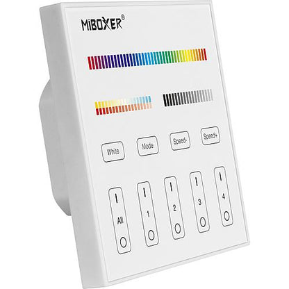 Funkdimmer-Einbau-Wandpanel RGB+CCT, 4-Kanal