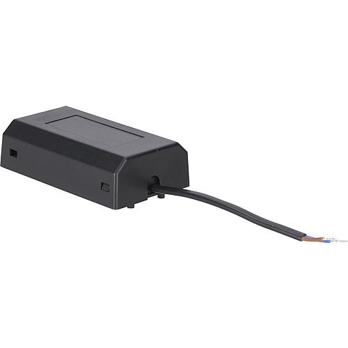 Anschlussbox für Netzgeräte, schwarz