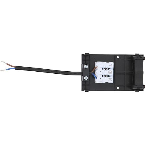 Anschlussbox für Netzgeräte, schwarz