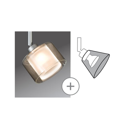 Paulmann Living DecoSystems Schirm Twice max.50W GU5,3 Glas Klar/Opak