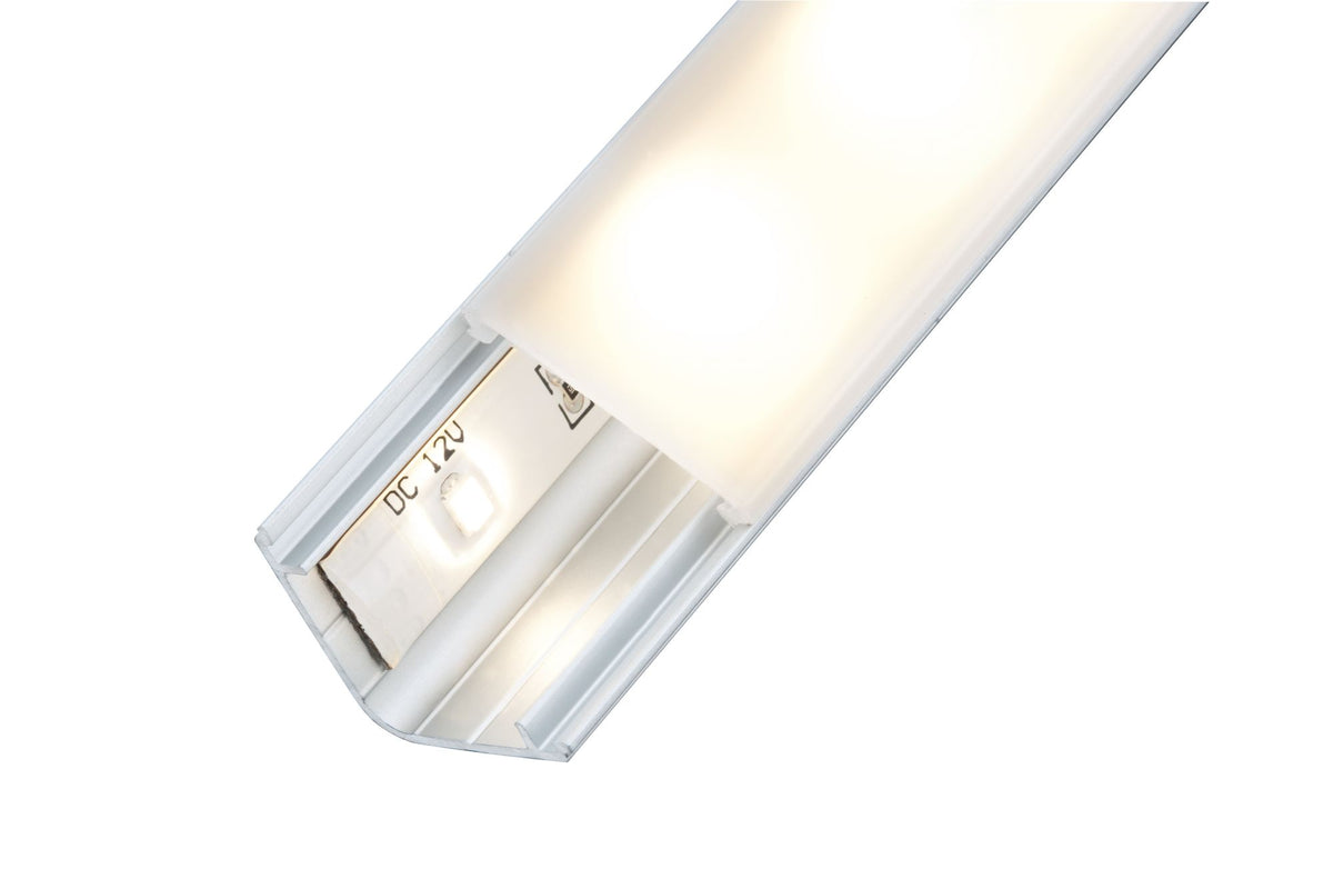 Paulmann Function Delta Profil mit Diffusor 200cm Alu eloxiert/Satin Alu/Kunststoff
