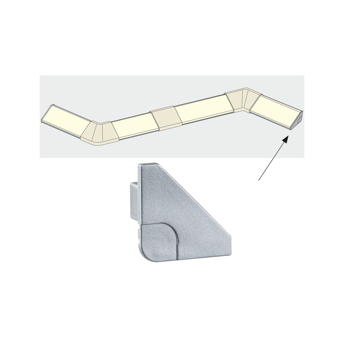 Paulmann Function Delta Profil End Cap 2er Pack Alu matt Kunststoff