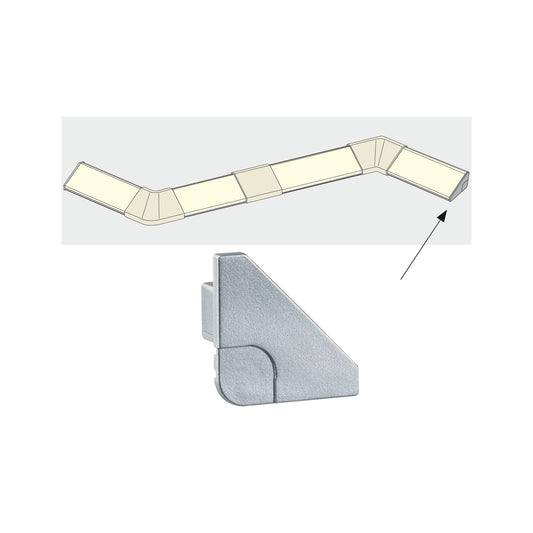 Paulmann Function Delta Profil End Cap 2er Pack Alu matt Kunststoff