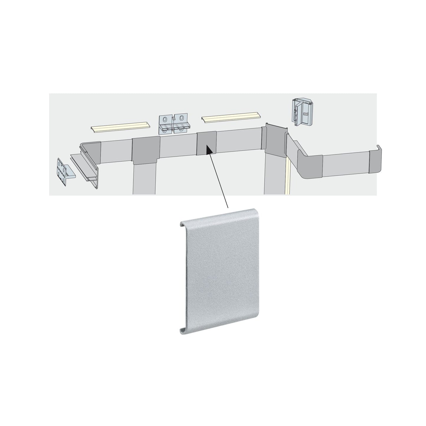 Paulmann Function Duo Profil Cover 4er Pack Alu matt Kunststoff