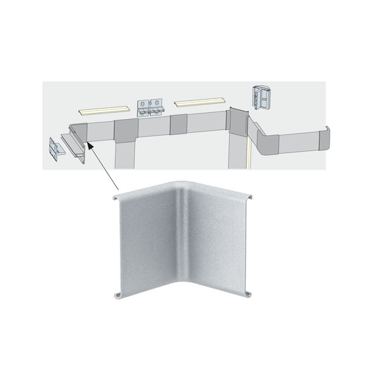 Paulmann Function Duo Profil Inside Corner 2er Pack Alu matt Kunststoff