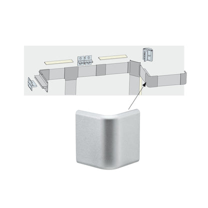 Paulmann Function Duo Profil Outside Corner 2er Pack Alu matt Kunststoff