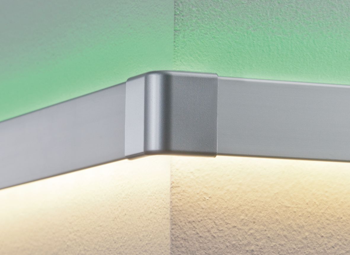 Paulmann Function Duo Profil Outside Corner 2er Pack Alu matt Kunststoff