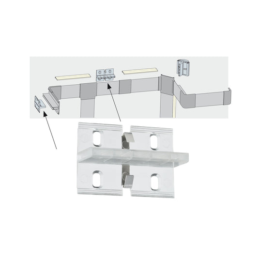Paulmann Function Duo Profil Fixture 4er Pack Transparent Kunststoff