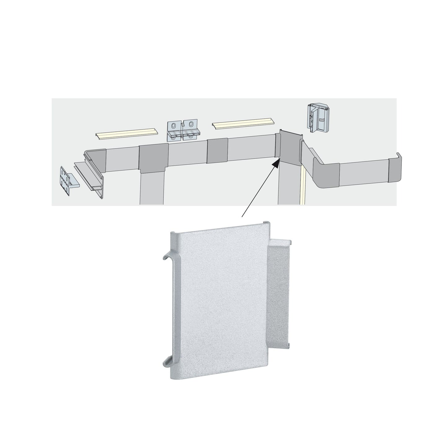 Paulmann Function Duo Profil X-Cover 2er Pack Alu matt Kunststoff