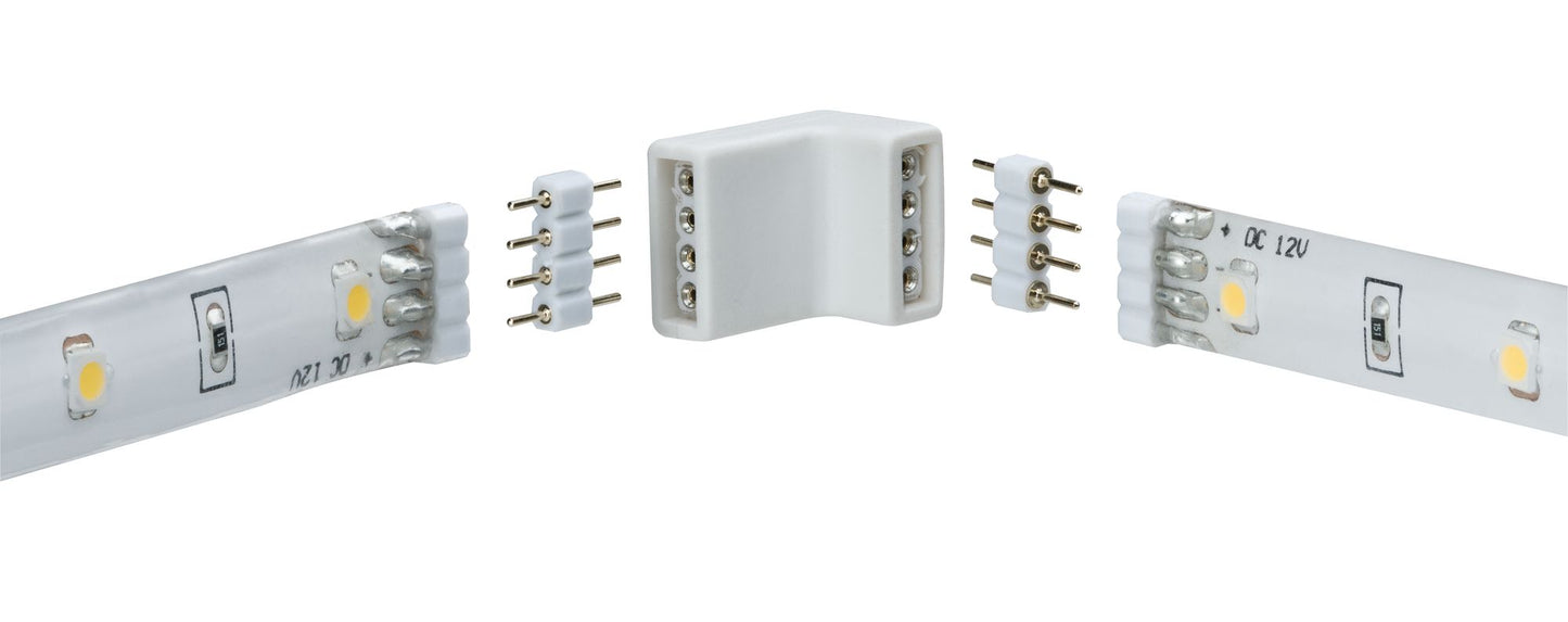 Paulmann Function YourLED Edge-Connector 4er Pack Weiß Schwarz