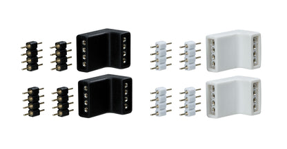 Paulmann Function YourLED Edge-Connector 4er Pack Weiß Schwarz