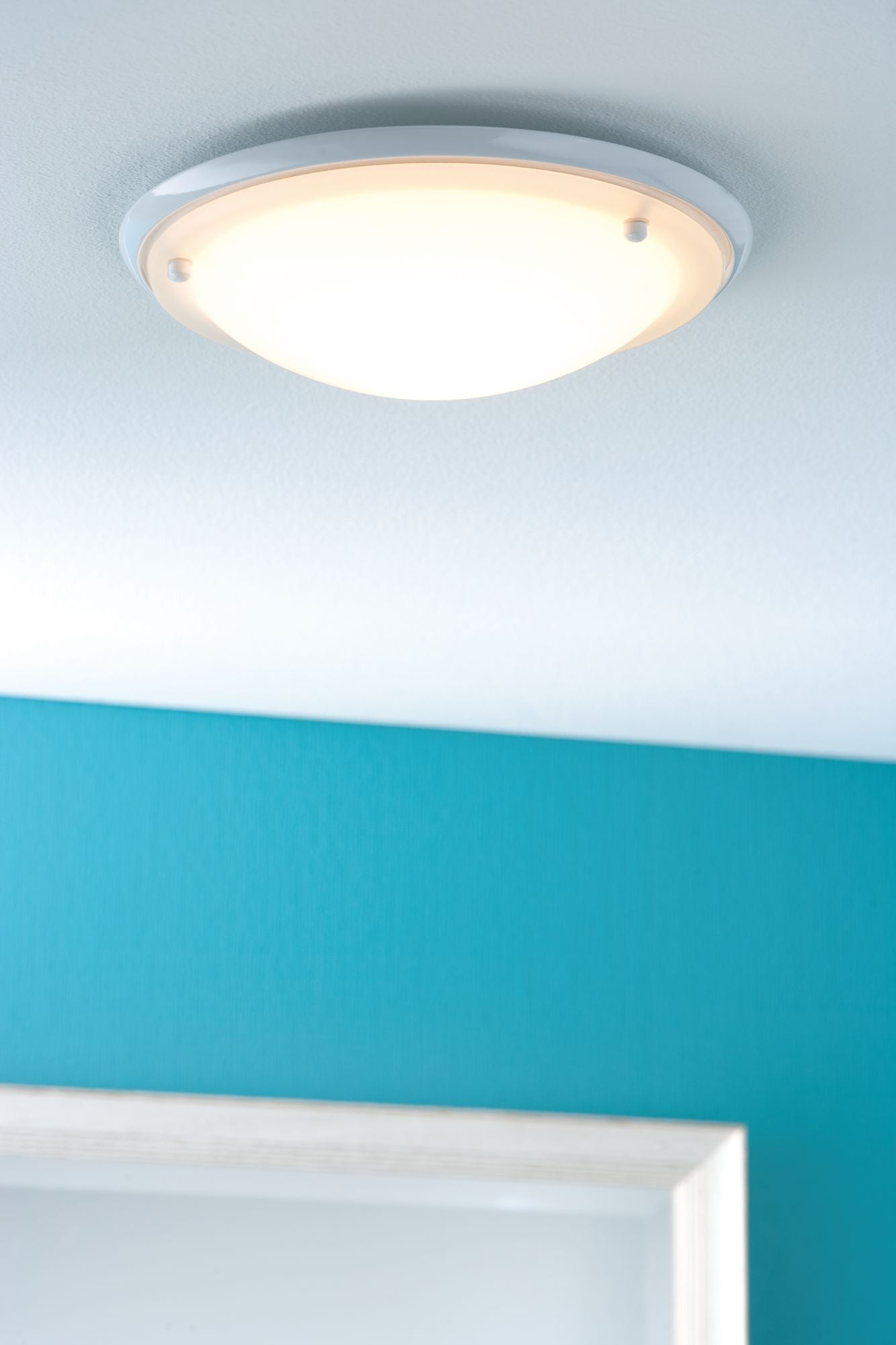 Paulmann WallCeiling Arctus IP44 max.60W E27 275mm Weiß/Opak 230V Metall/Glas