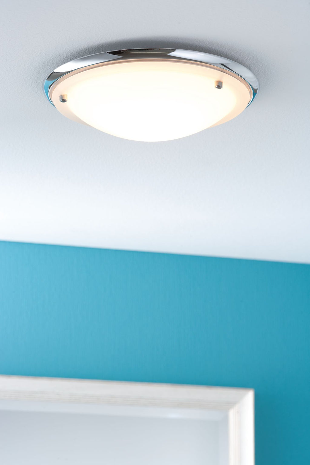 Paulmann WallCeiling Arctus IP44 max.60W E27 275mm Chrom/Opak 230V Metall/Glas