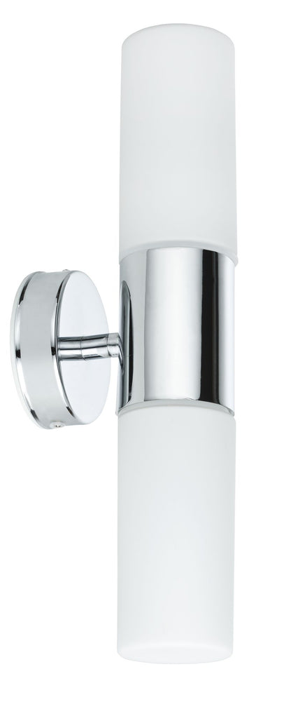 Paulmann WallCeiling Lenia IP44 max.2x20W E14 Chrom/Opak 230V Metall/Glas