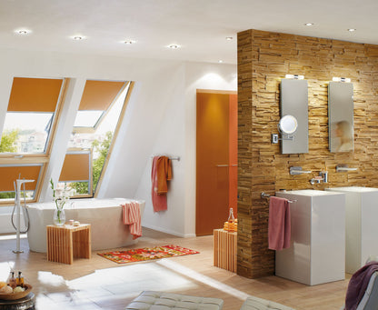 Paulmann WallCeiling Lenia IP44 max.2x20W E14 Chrom/Opak 230V Metall/Glas